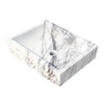 Miamivit Catherine Lavabo Rosette Acanthus Doğal Mermer Leylak 40x60x15 - Image 10