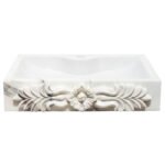 Miamivit Catherine Lavabo Rosette Acanthus Doğal Mermer Pearl 40x60x15 - Image 6
