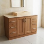 Miamivit Catherine Lavabo Minimalist Doğal Mermer Traverten 40x60x15 - Image 17