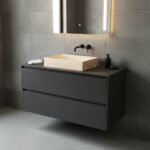 Miamivit Catherine Lavabo Minimalist Doğal Mermer Traverten 40x60x15 - Image 16