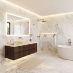 Miamivit Catherine Lavabo Minimalist Doğal Mermer Traverten 40x60x15 - Image 2