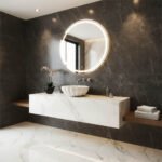 Miamivit Cleopatra Lavabo Seashell Ronund Doğal Mermer Milas Pearl 40x20h - Image 30