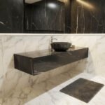 Miamivit Cleopatra Lavabo Seashell Border Doğal Mermer Ayhan Black 40x20h - Image 30