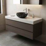 Miamivit Cleopatra Lavabo Seashell Border Doğal Mermer Ayhan Black 40x20h - Image 18