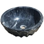 Miamivit Cleopatra Lavabo Seashell Border Doğal Mermer Ayhan Black 40x20h - Image 12