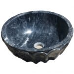 Miamivit Cleopatra Lavabo Seashell Border Doğal Mermer Ayhan Black 40x20h - Image 10