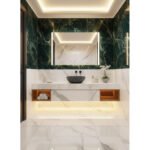 Miamivit Cleopatra Lavabo Seashell Border Doğal Mermer Ayhan Black 40x20h - Image 7