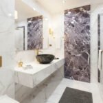 Miamivit Cleopatra Lavabo Seashell Border Doğal Mermer Ayhan Black 40x20h - Image 6