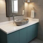 Miamivit Stone Lavabo Stone Doğal Mermer Tundra Gray 40x60x15 - Image 12