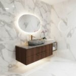 Miamivit Stone Lavabo Stone Doğal Mermer Tundra Gray 40x60x15 - Image 3