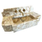 Miamivit Palace Lavabo Sugar Doğal Mermer Calacatta 80x40x15 - Image 13