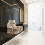 Miamivit Palace Lavabo Hadrian Doğal Mermer Calacatta Viola 60x40x20 - Image 16