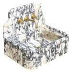 Miamivit Palace Lavabo Hadrian Doğal Mermer Calacatta Viola 60x40x20 - Image 12