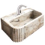 Miamivit Palace Lavabo Severus Doğal Mermer Calacatta Sugar 60x40x20 - Image 11