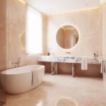 Miamivit Palace Masa Gloria Doğal Mermer Calacatta Viola 75x25x75 - Image 9